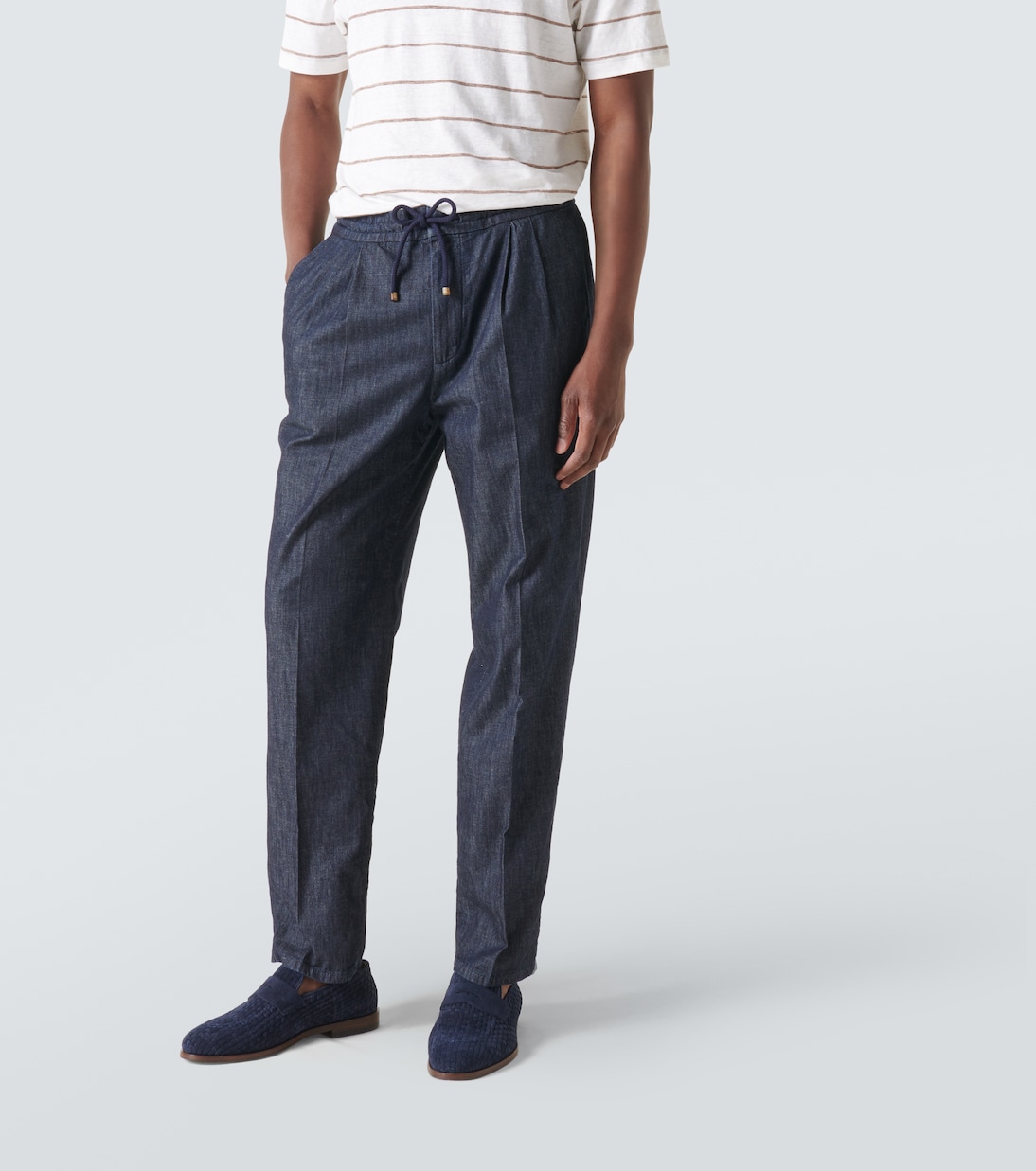 Pantalon chino en jean | Brunello Cucinelli