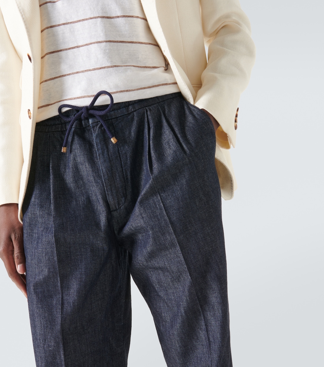 Pantalon chino en jean | Brunello Cucinelli