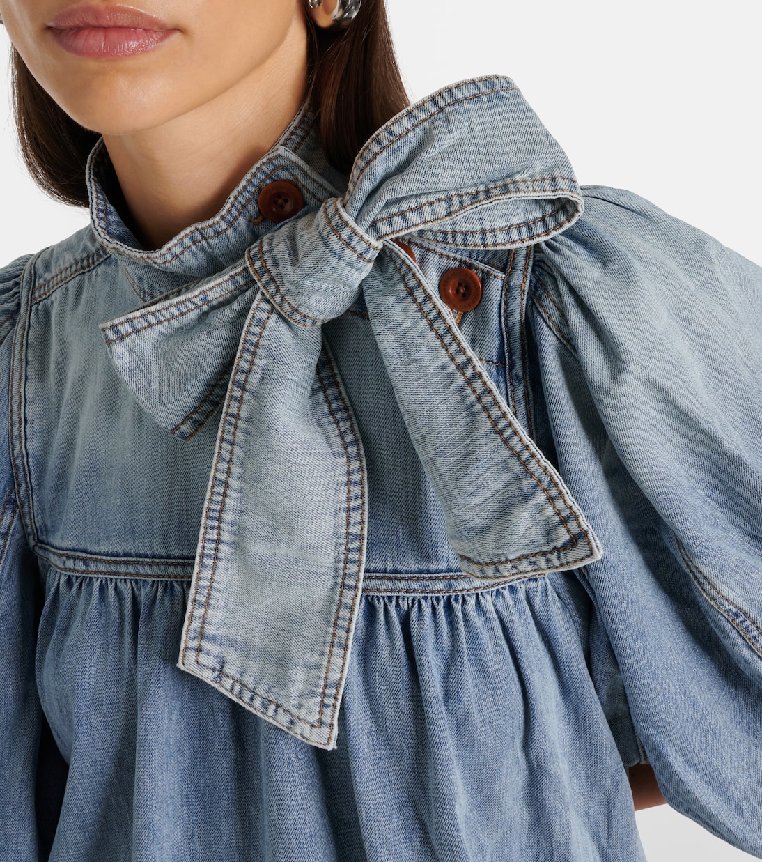 Denim Smock minidress | Zimmermann
