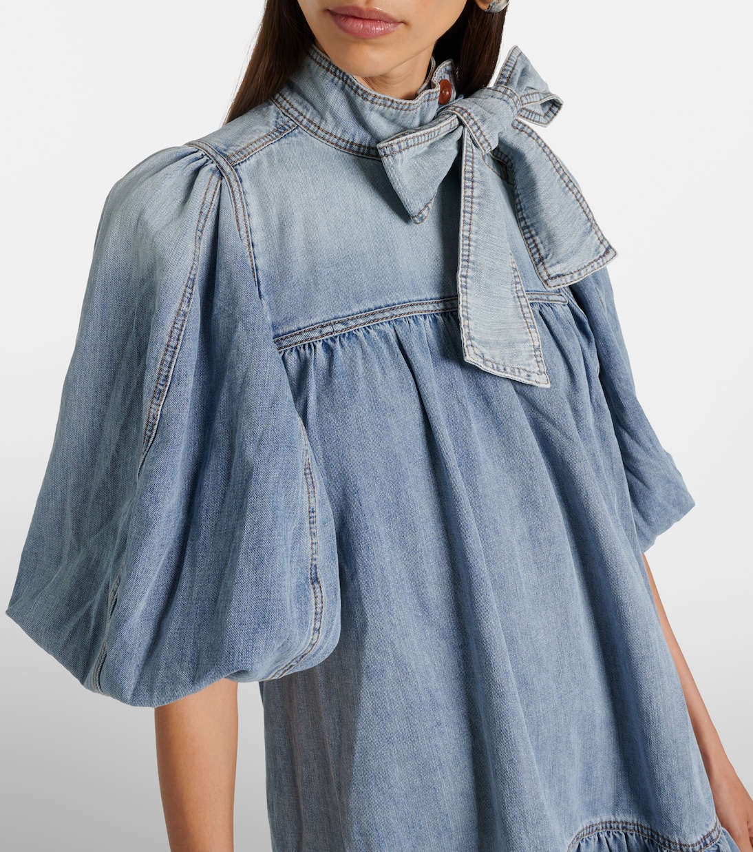Denim Smock minidress | Zimmermann