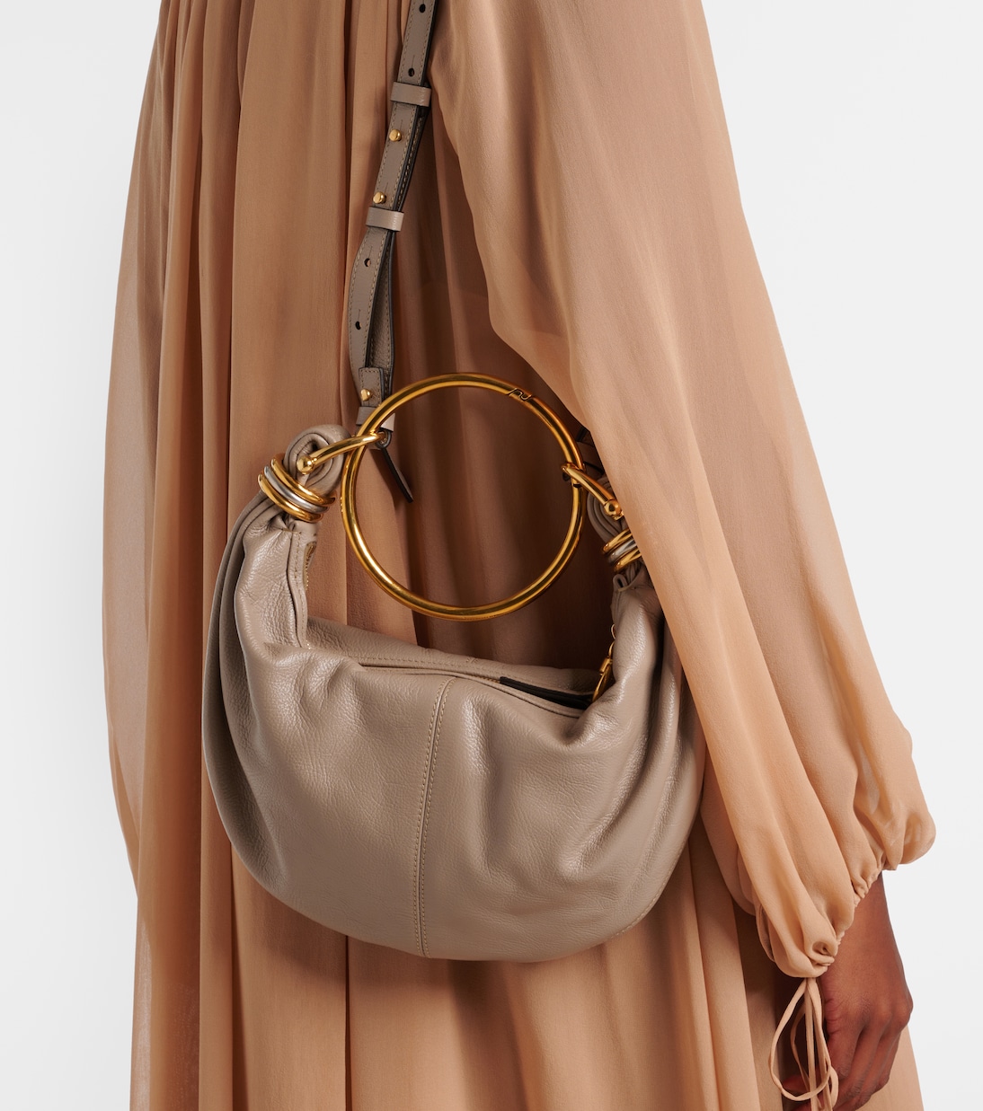 Schultertasche Bracelet Small aus Leder | Chloé