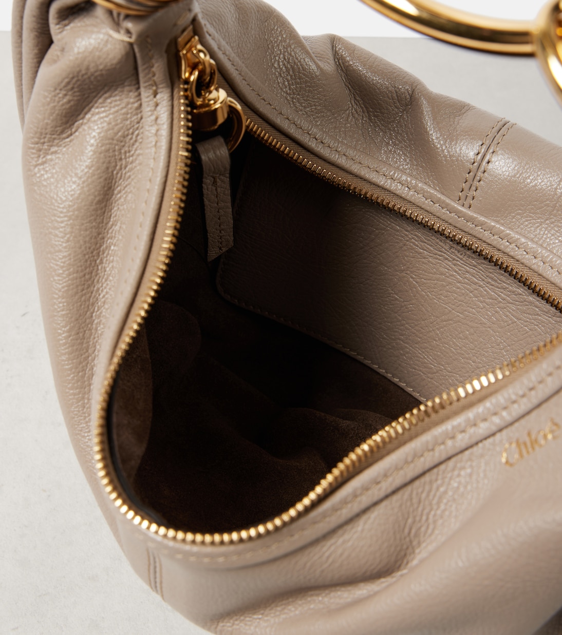Schultertasche Bracelet Small aus Leder | Chloé