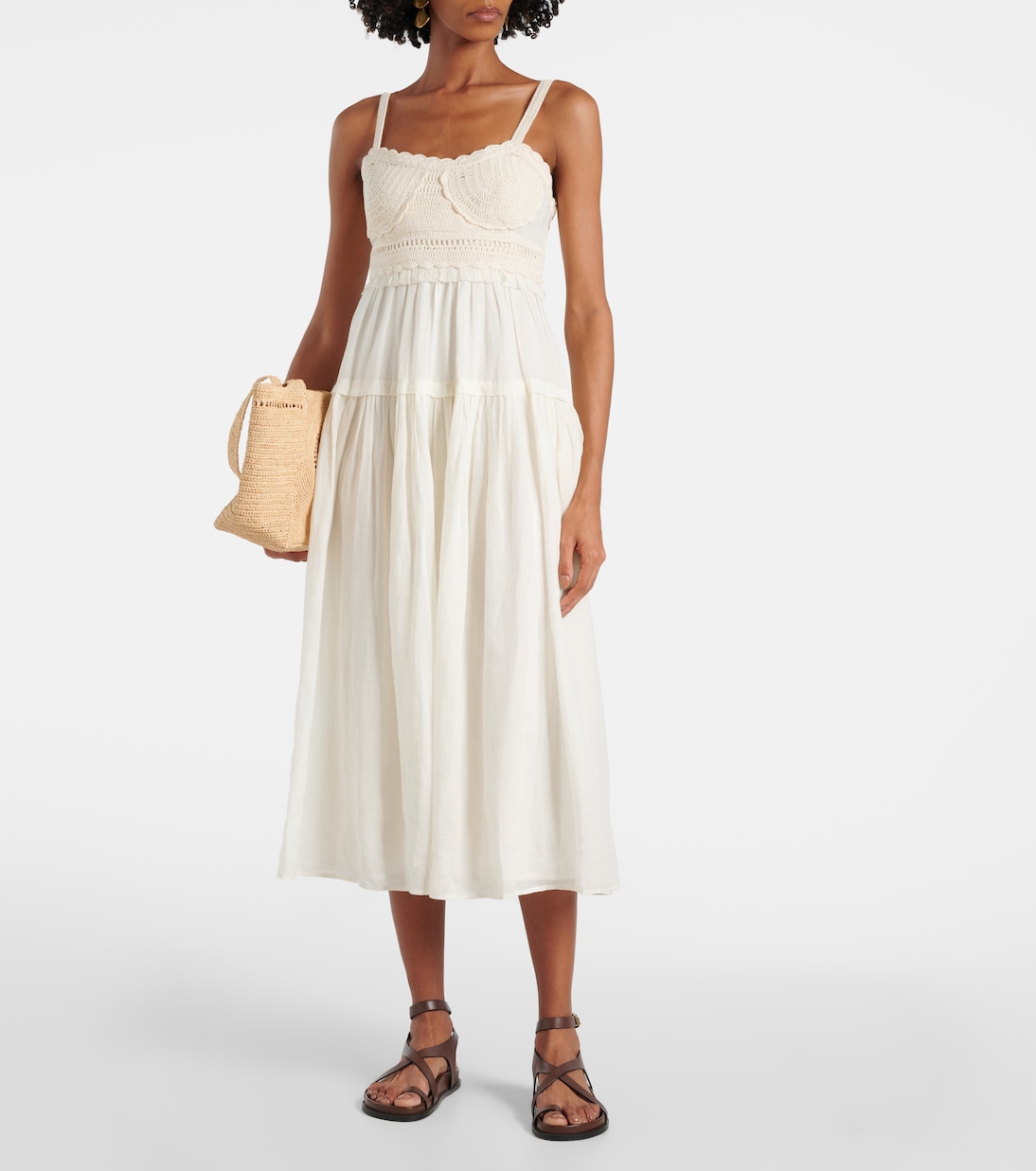 Vestido midi Gisela de ramio | Ulla Johnson
