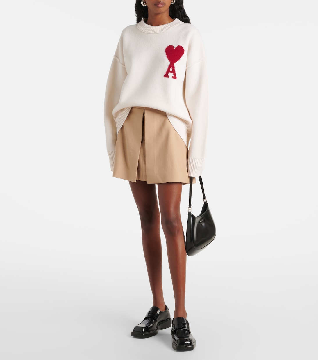 Minirock aus Woll-Gabardine | Ami Paris