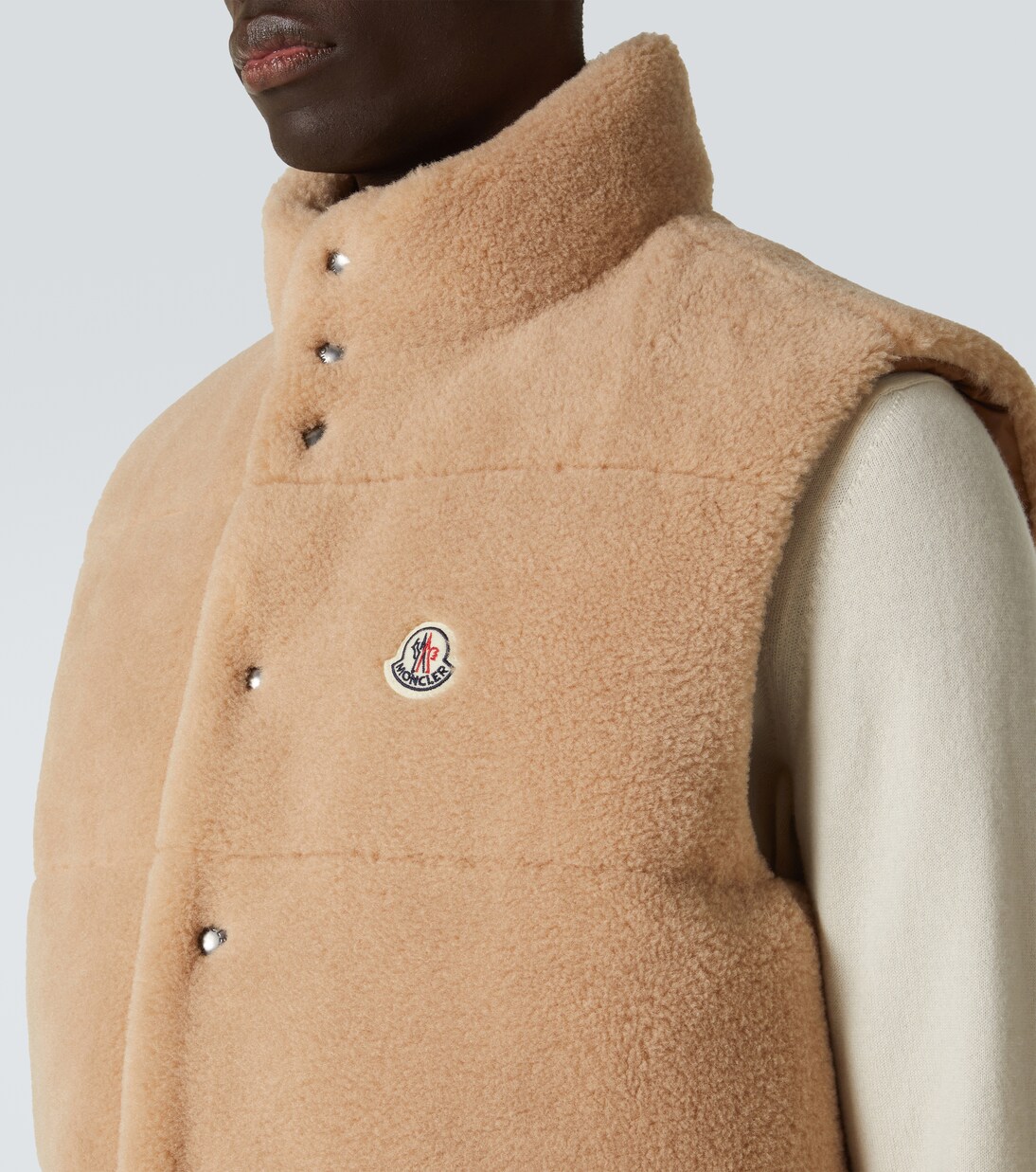 Wendbare Daunenweste Colbricon aus Teddyfleece | Moncler