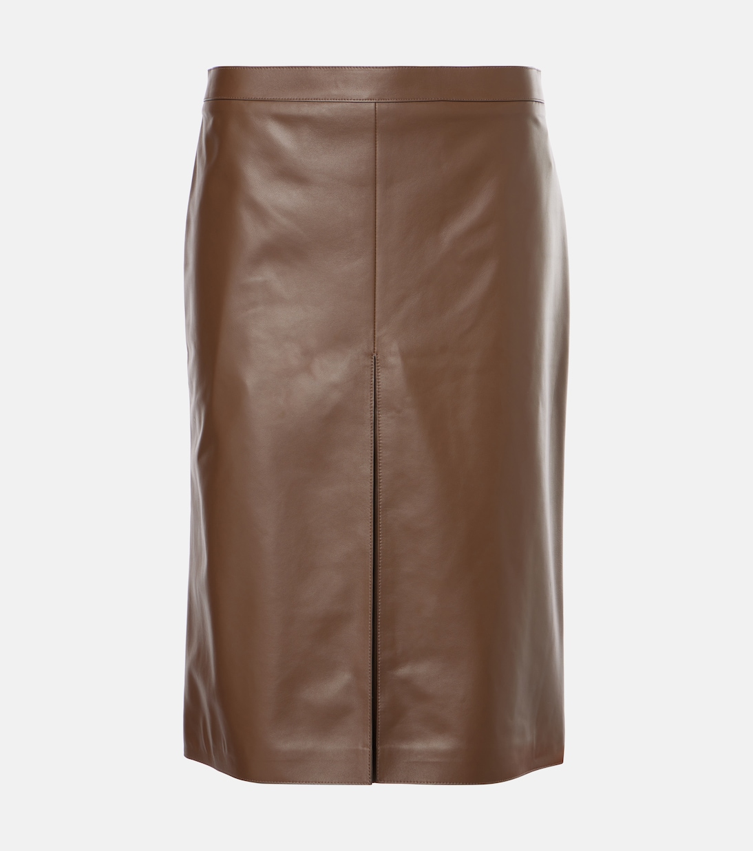 Leather pencil skirt in brown Tods Mytheresa