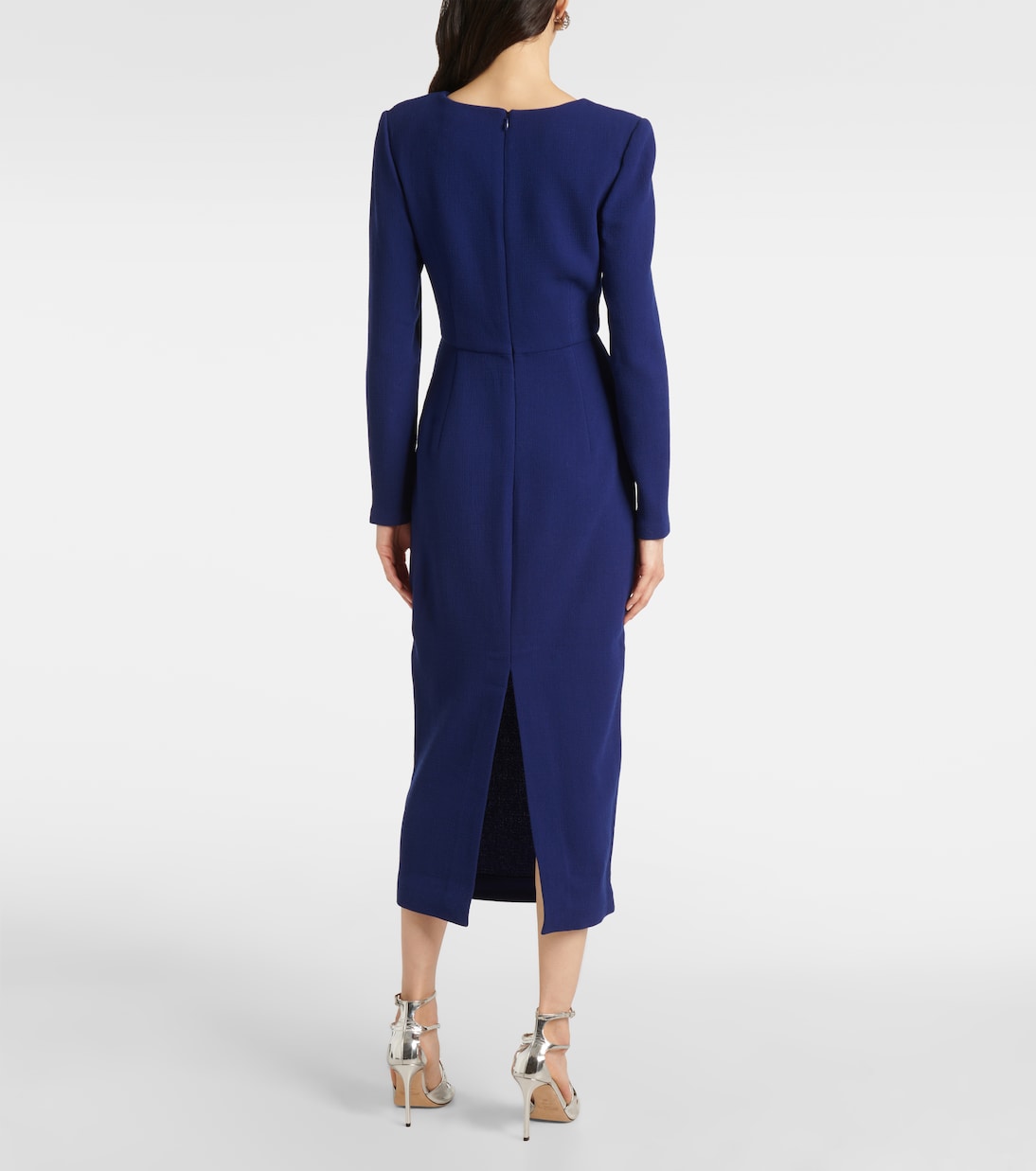 Abito midi in crêpe di lana | Roland Mouret