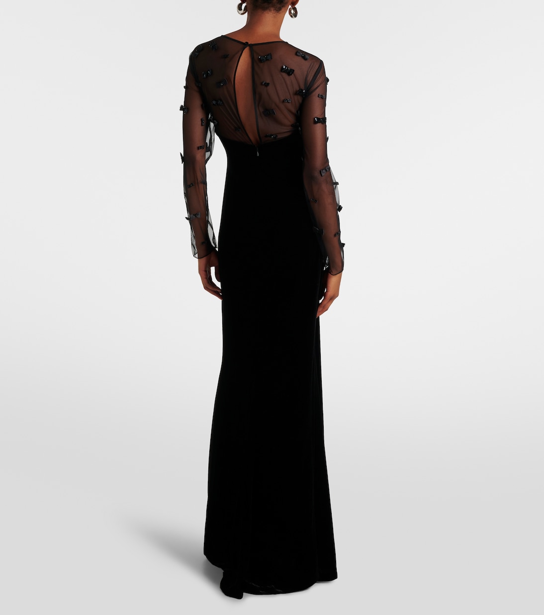 Abito lungo Marocco in mesh | Max Mara