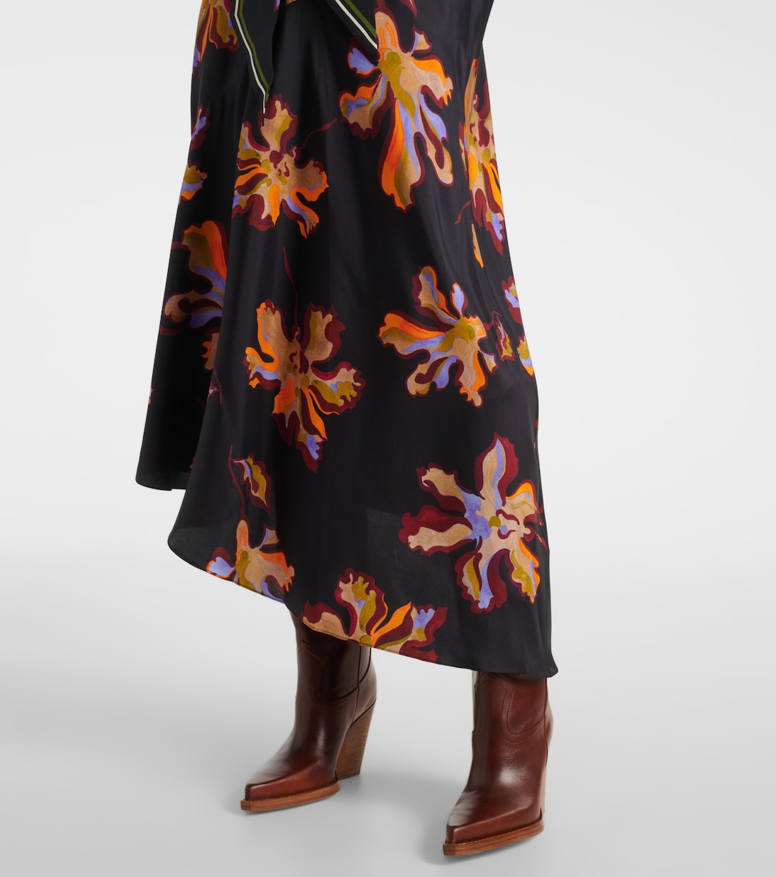 Bedrucktes Midikleid aus Seiden-Twill | Dorothee Schumacher