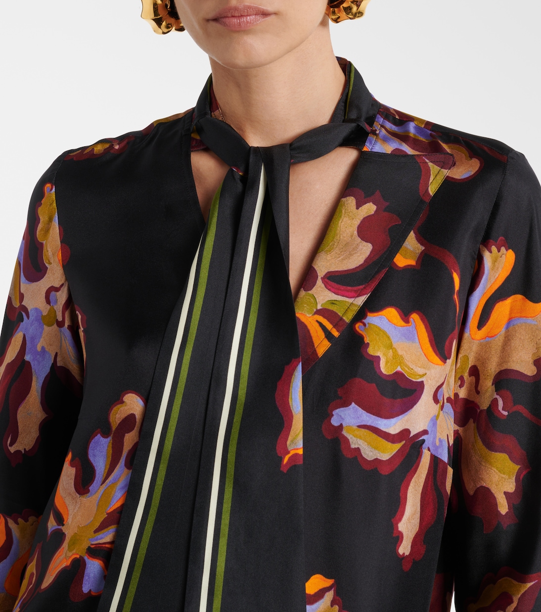 Bedrucktes Midikleid aus Seiden-Twill | Dorothee Schumacher