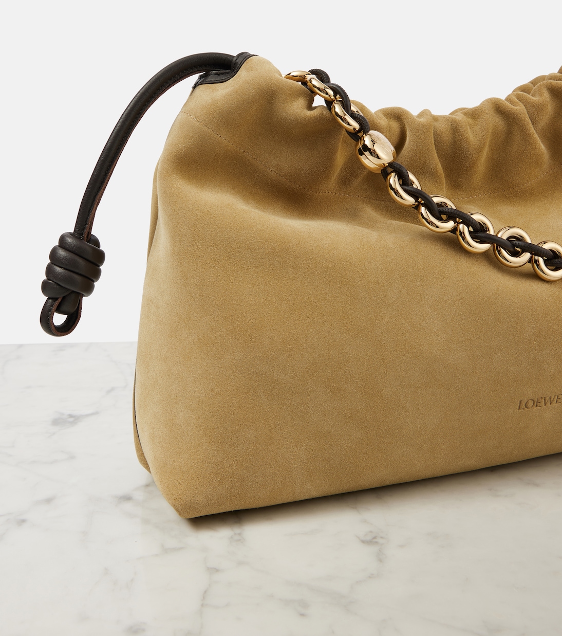 Clutch Flamenco Large de ante | Loewe