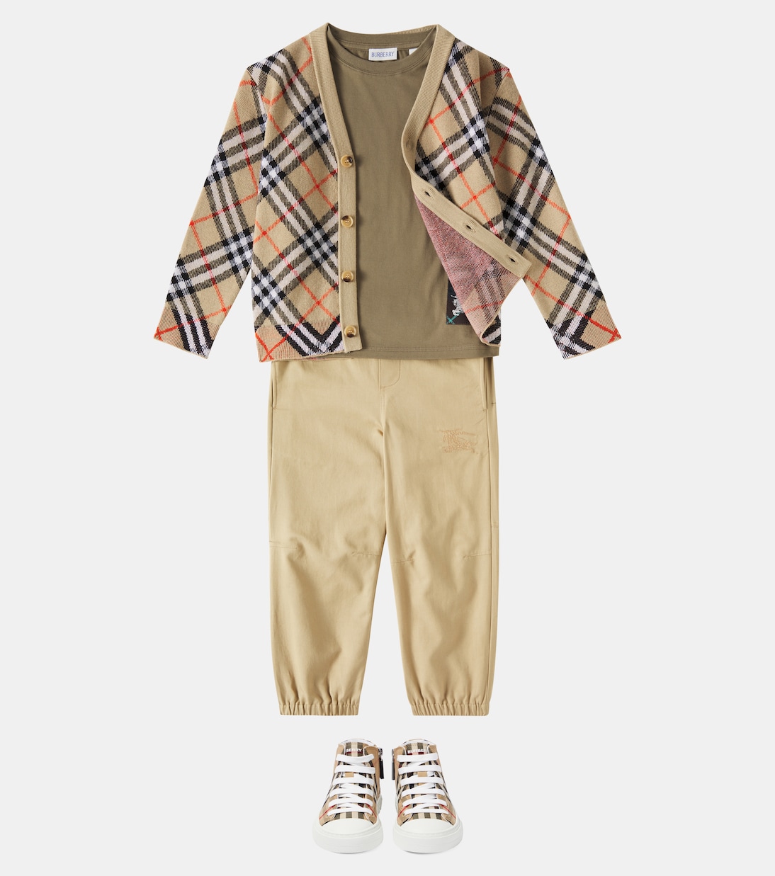 Camiseta de algodón bordada | Burberry Kids