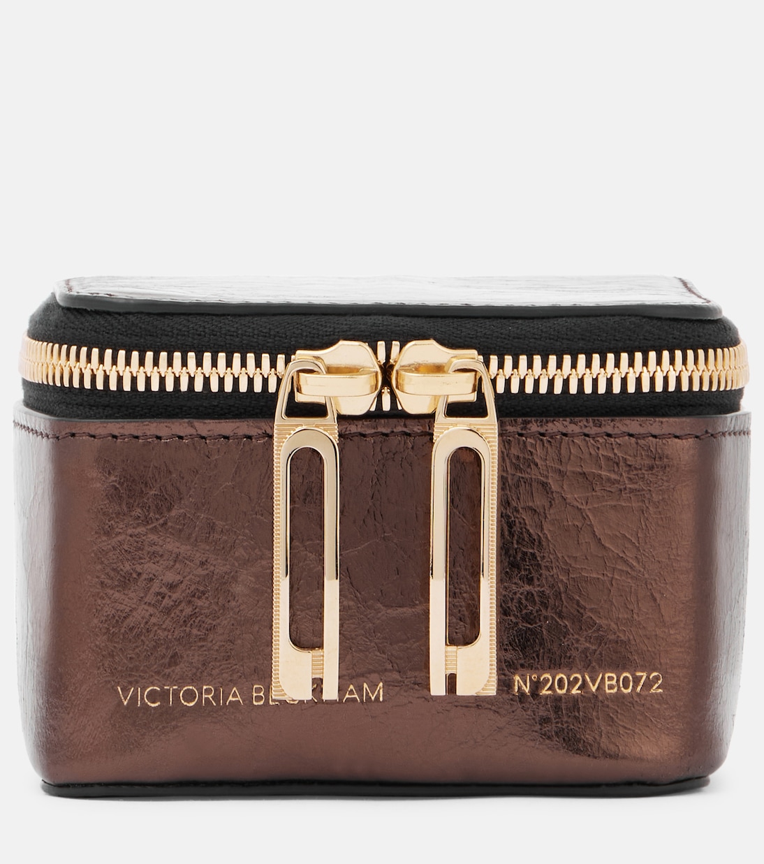 Clutch Micro aus Metallic-Leder | Victoria Beckham