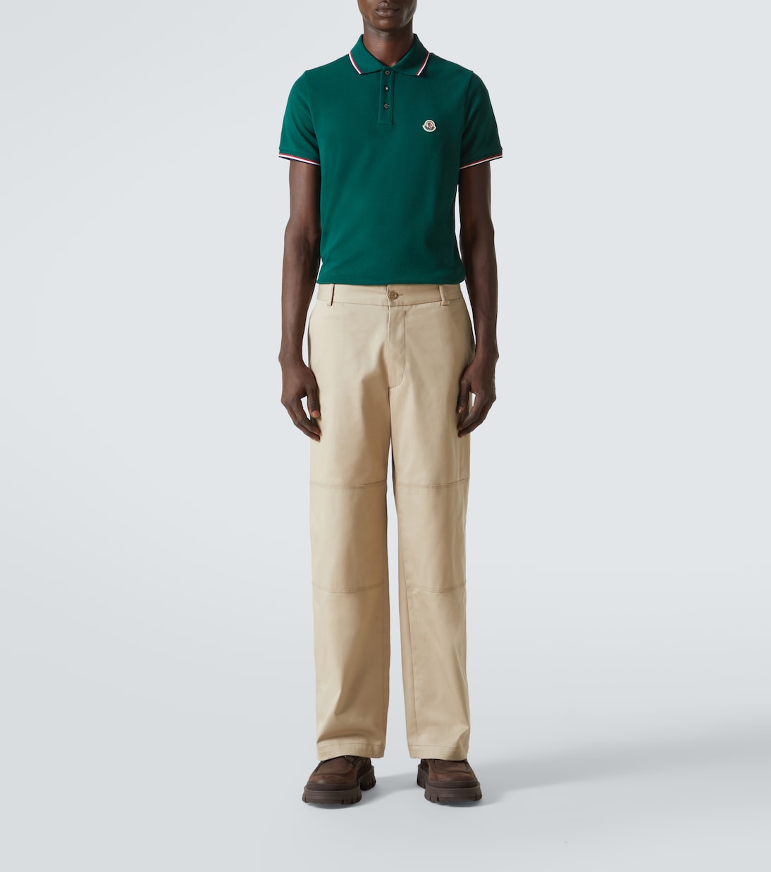 Polo en coton à logo | Moncler