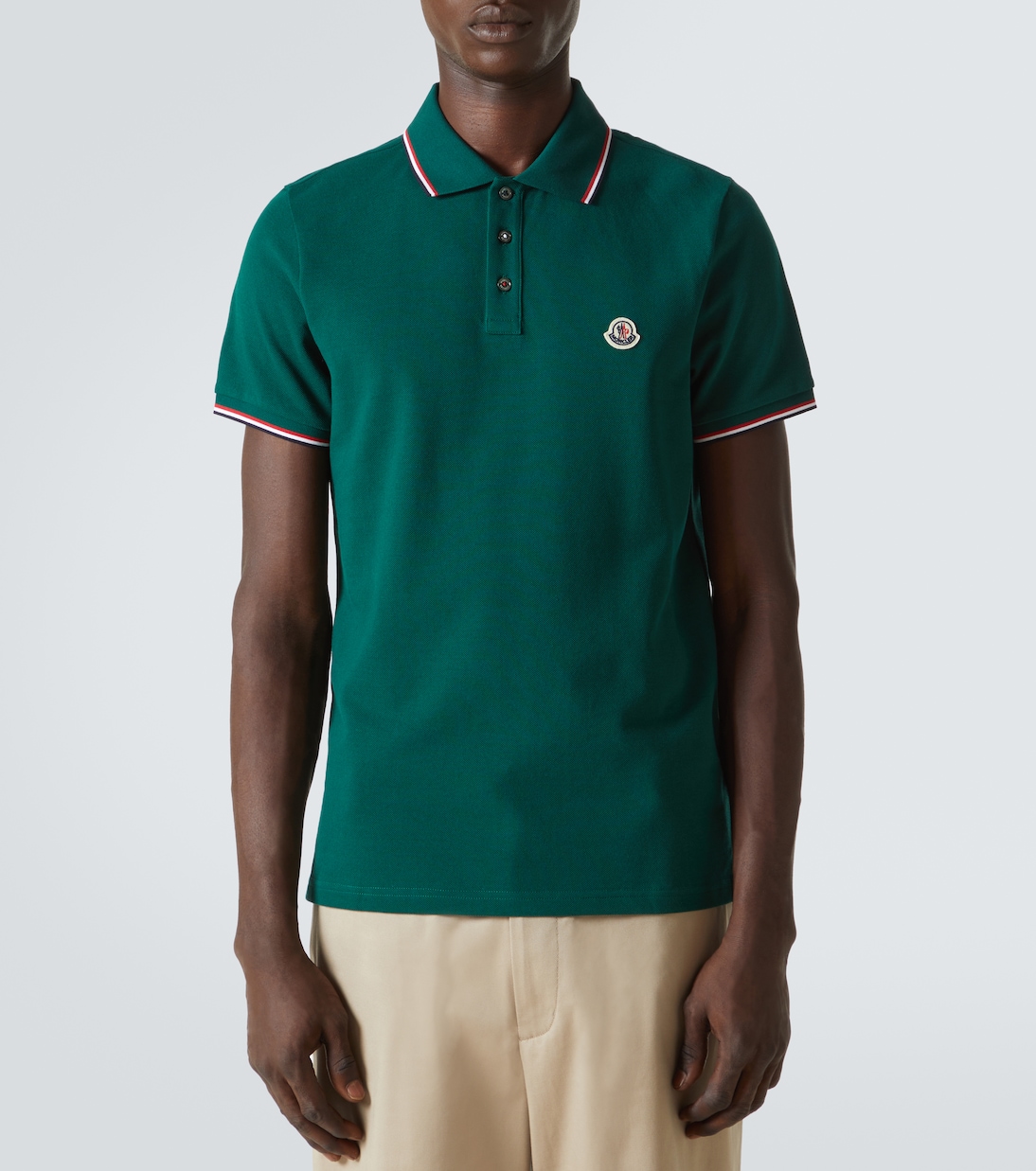 Polo en coton à logo | Moncler