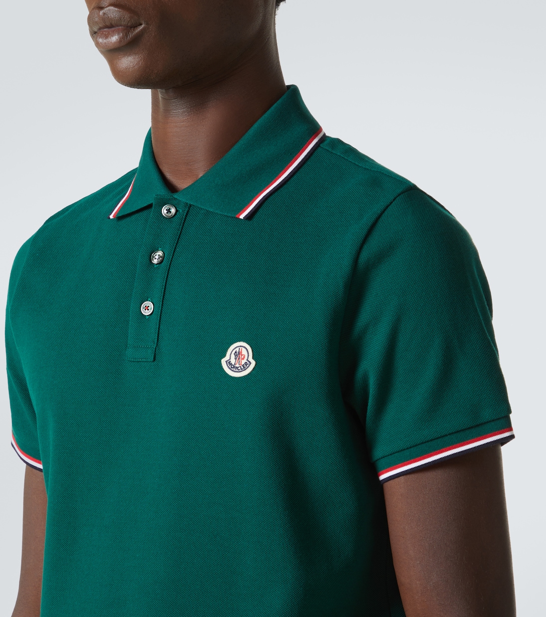 Polo en coton à logo | Moncler