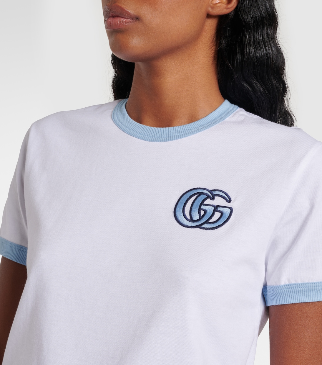 T-shirt Double G in jersey di cotone | Gucci