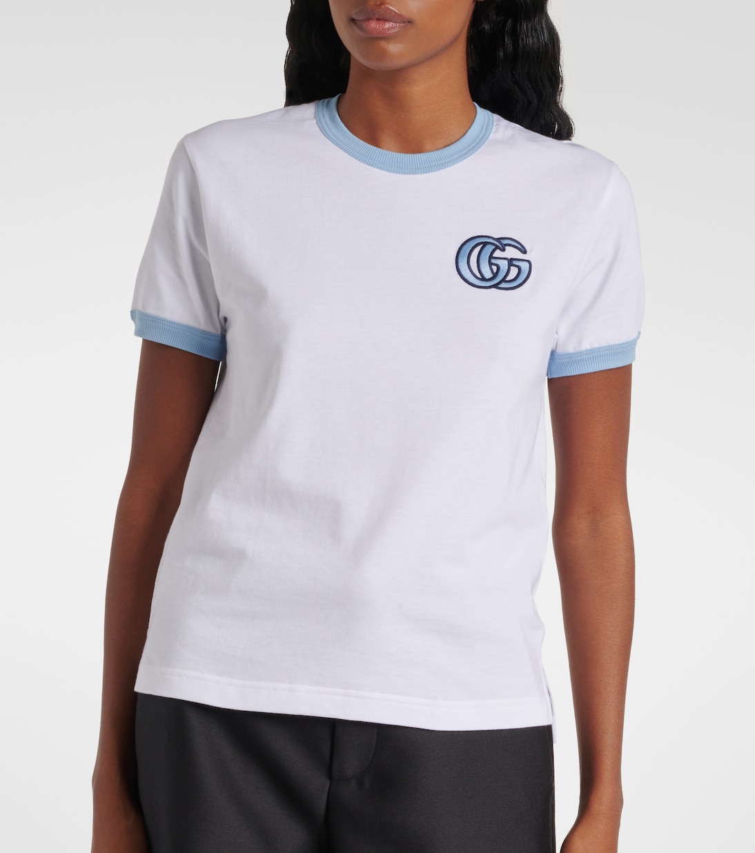 T-shirt Double G in jersey di cotone | Gucci