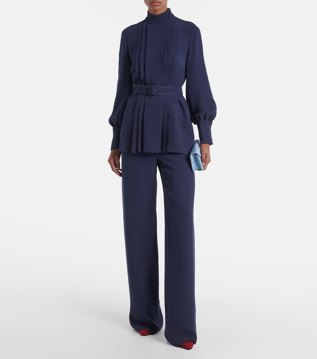 Pantalon ample en Cady Couture | Valentino