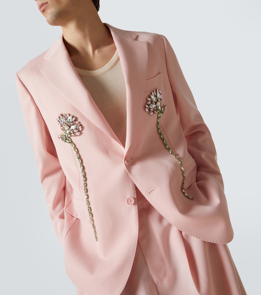 Blazer monopetto con cristalli | Simone Rocha