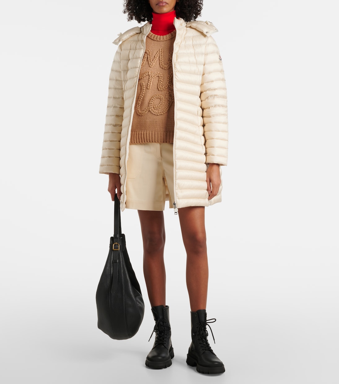Pullover in cotone con logo ricamato | Moncler