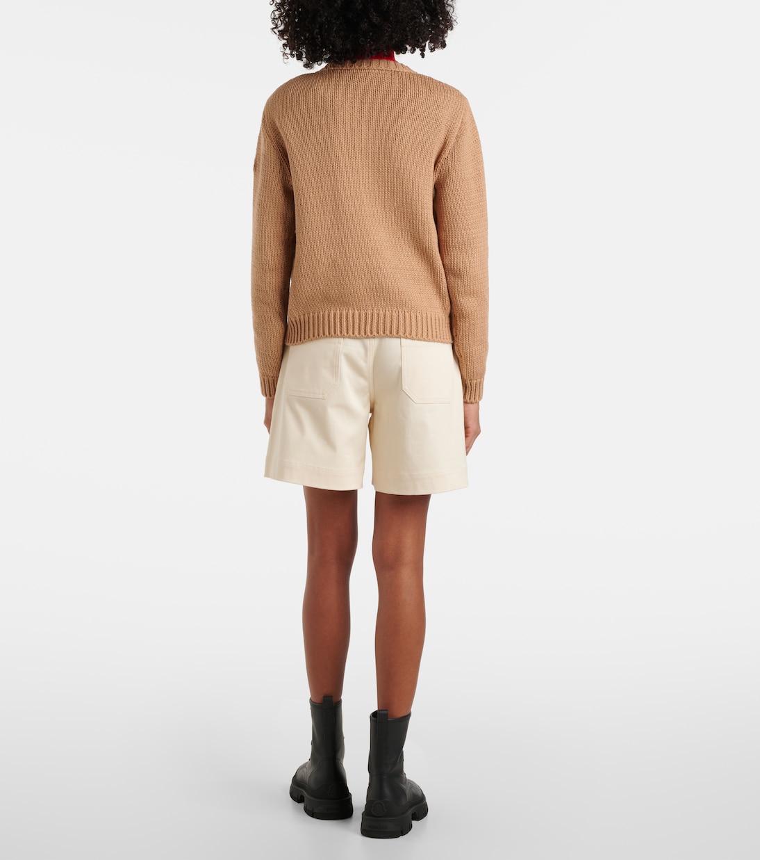 Pullover in cotone con logo ricamato | Moncler
