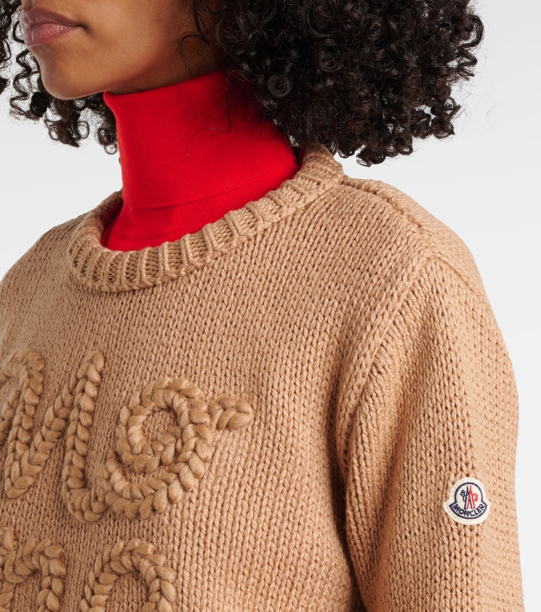 Pullover in cotone con logo ricamato | Moncler