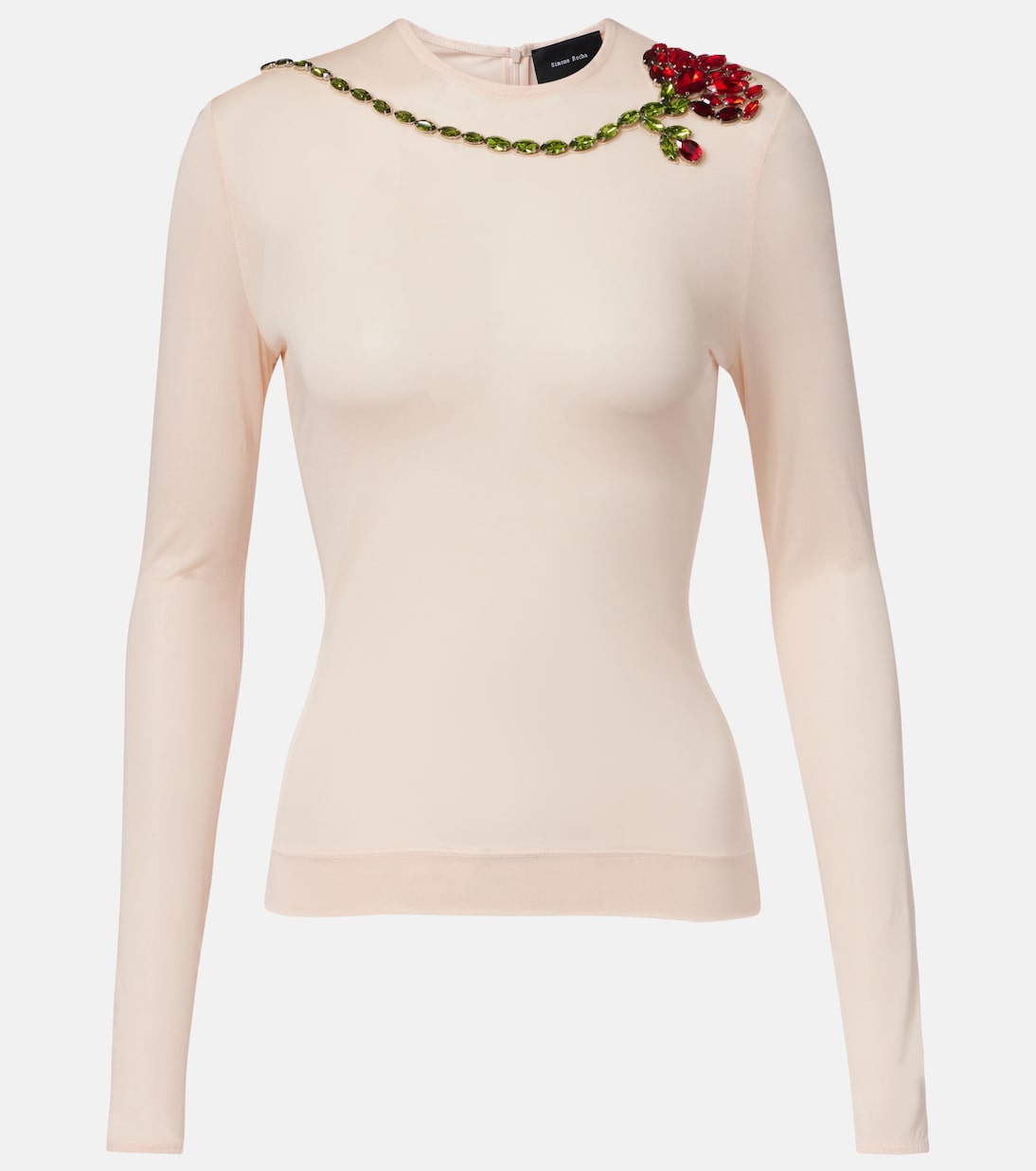 Top in mesh con cristalli | Simone Rocha