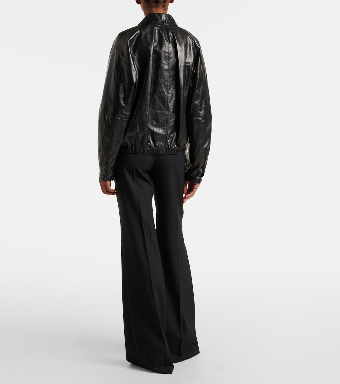 Blazer White Label Tesema en cuir | Proenza Schouler