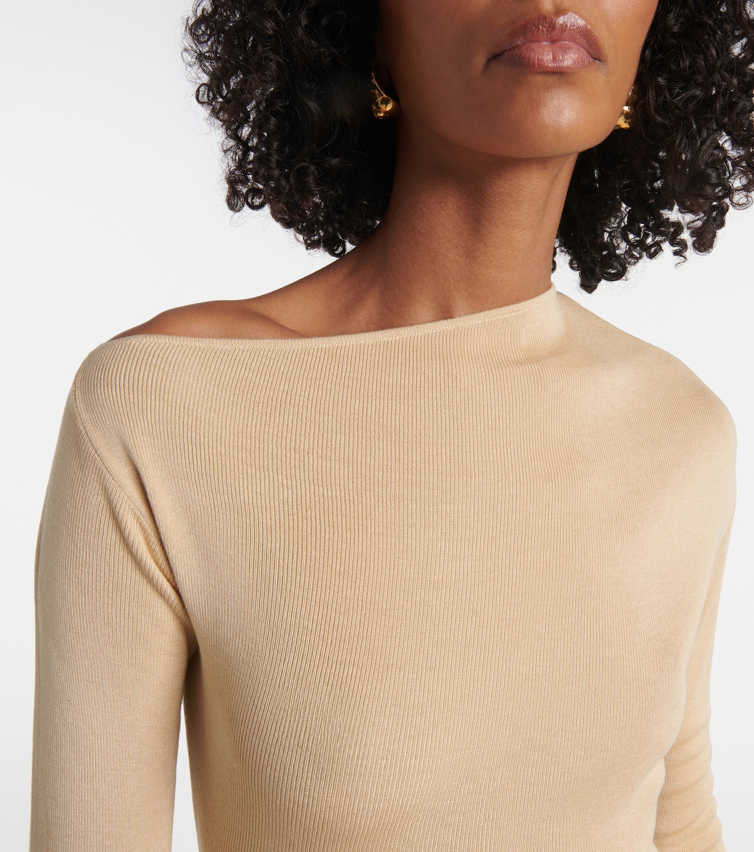 Robe longue Ciro en soie mélangée | Aya Muse
