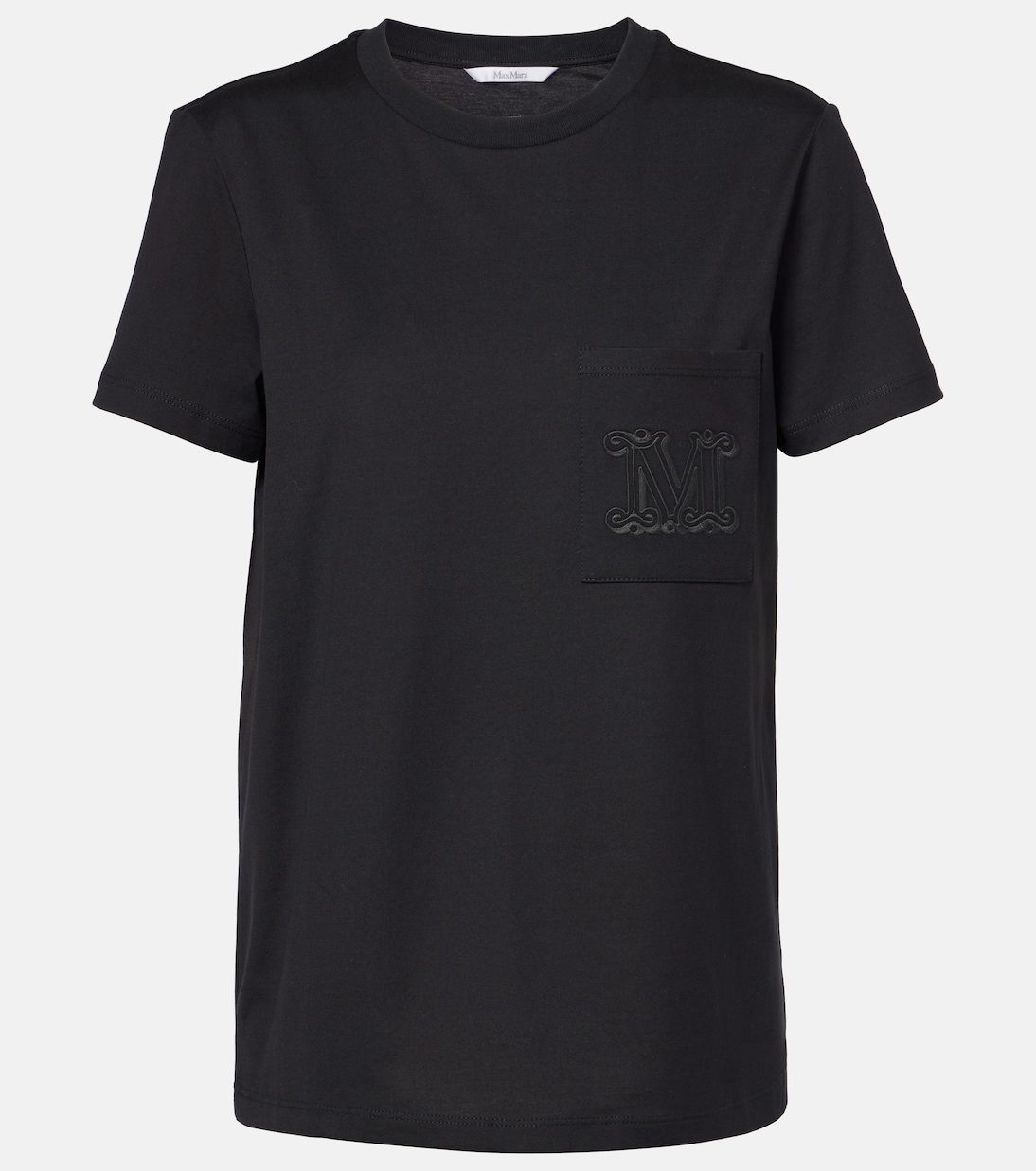 T-shirt Papaia en coton à logo | Max Mara