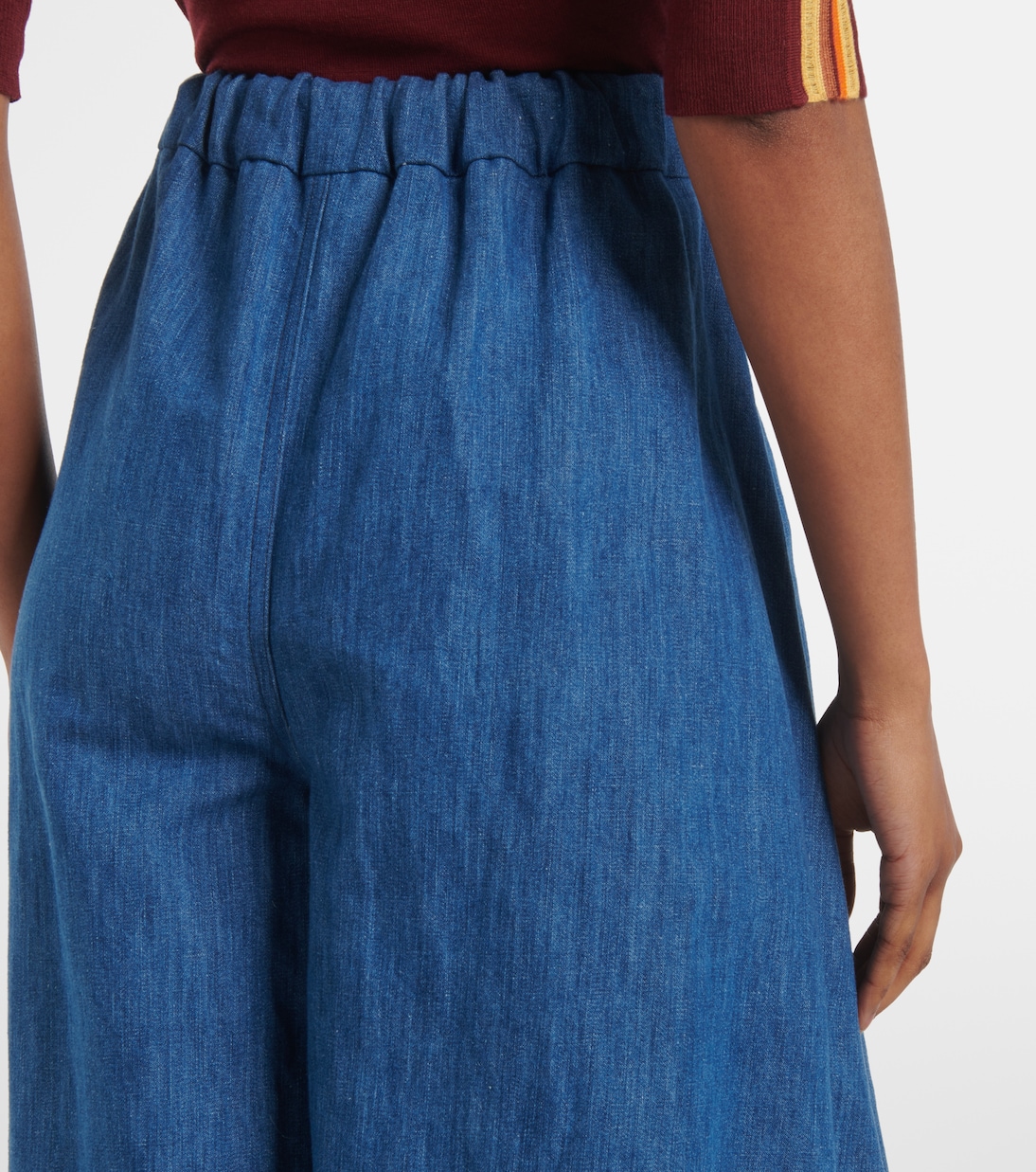 Pantalon ample Gelos à taille haute en coton et lin | Gabriela Hearst