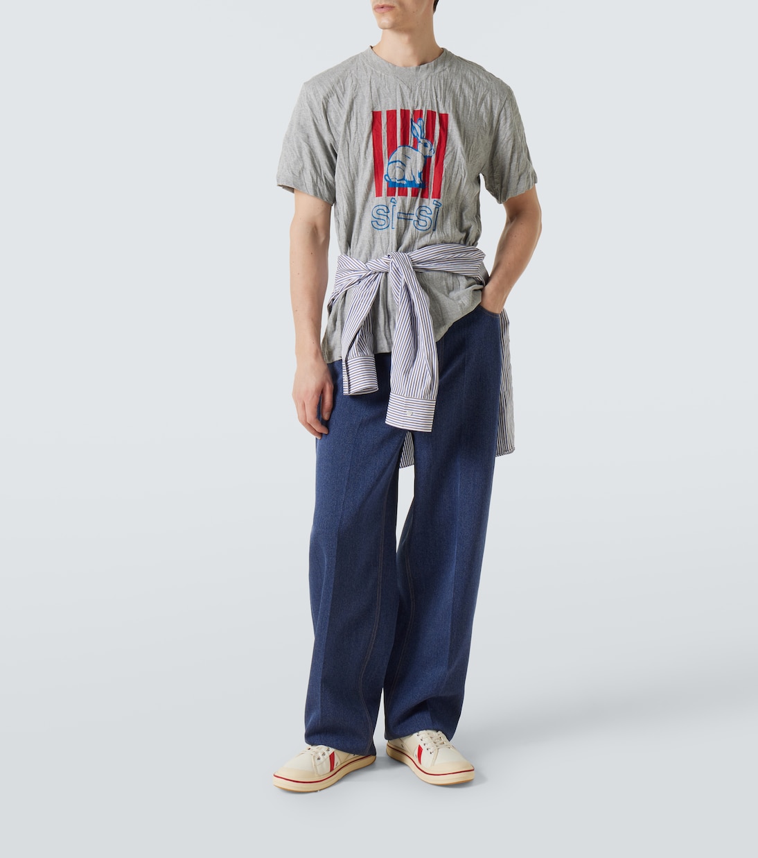 Sneakers Eliot aus Canvas mit Leder | Bottega Veneta