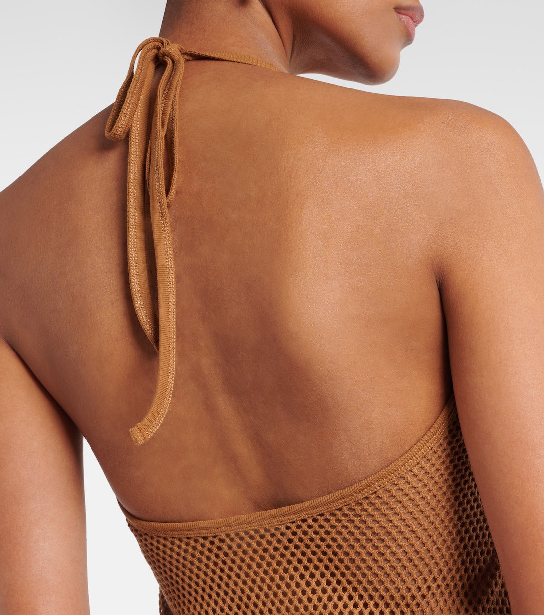 Abito midi in mesh di cotone  | Courrèges