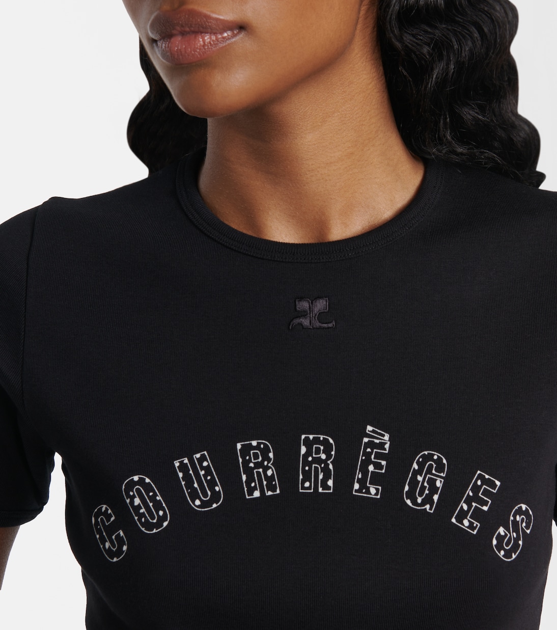 Camiseta Medusa de algodón estampada | Courrèges