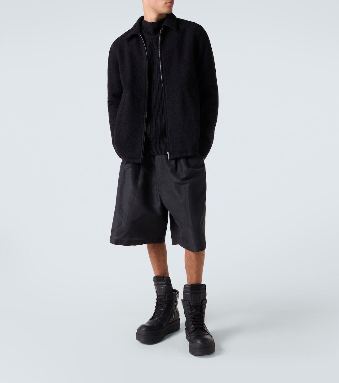 Mega Geobasket leather sneakers | Rick Owens