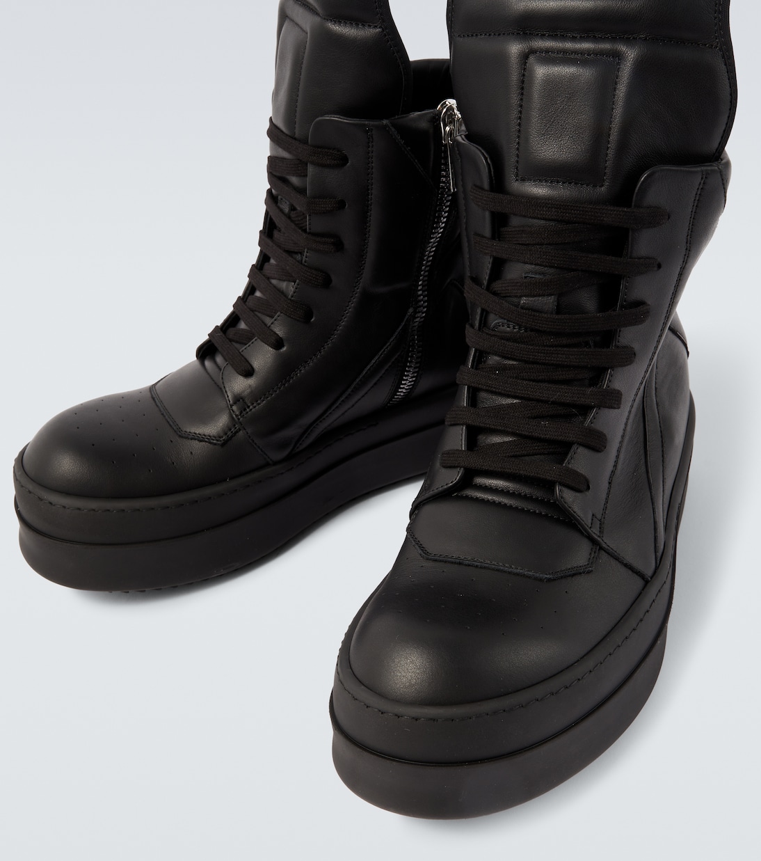 Mega Geobasket leather sneakers | Rick Owens