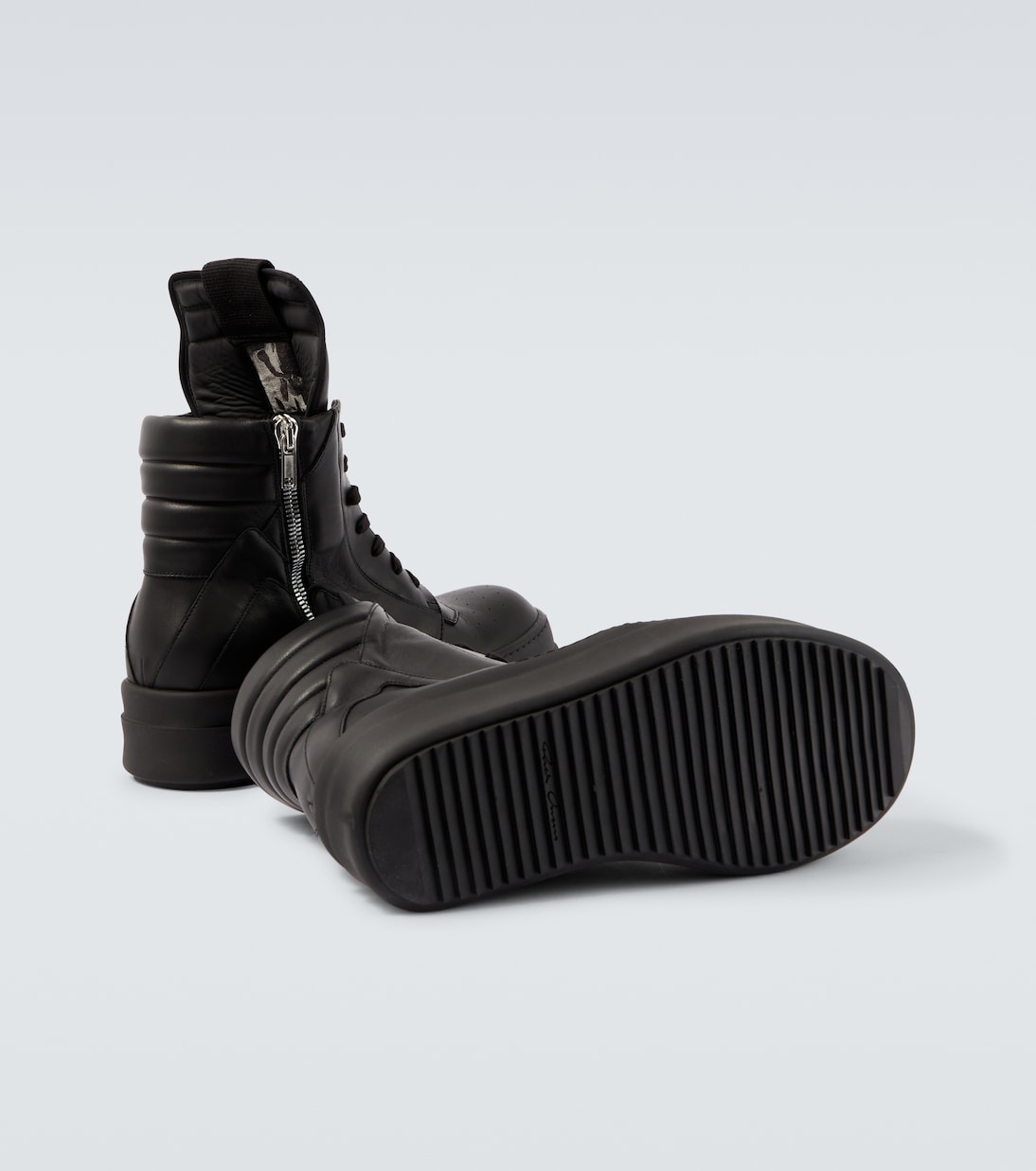 Mega Geobasket leather sneakers | Rick Owens