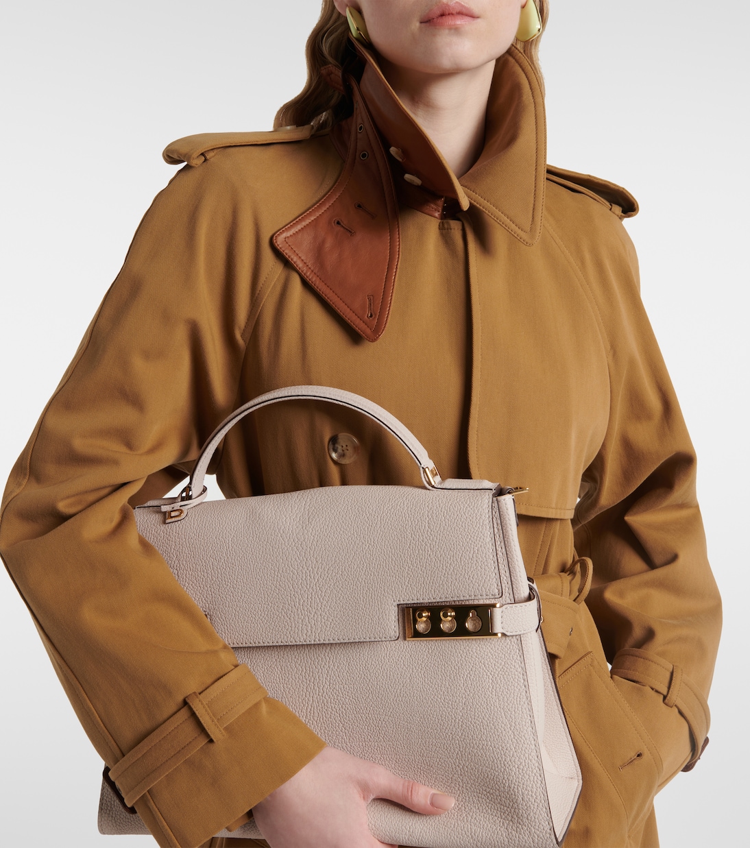 Tempête Large Derby leather tote bag | Delvaux