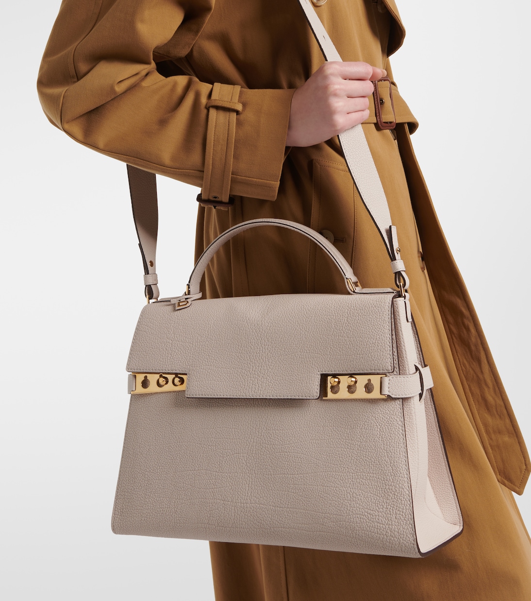 Tempête Large Derby leather tote bag | Delvaux