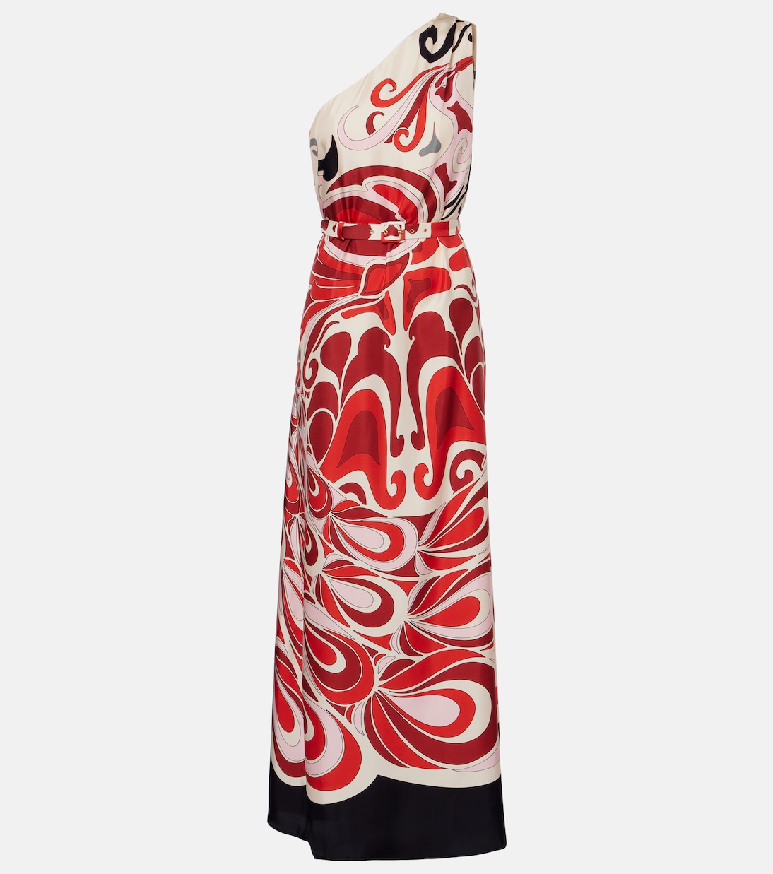 Vestido largo Roy Phoenix de sarga de seda | La DoubleJ