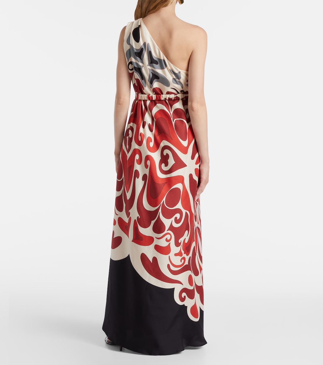 Vestido largo Roy Phoenix de sarga de seda | La DoubleJ