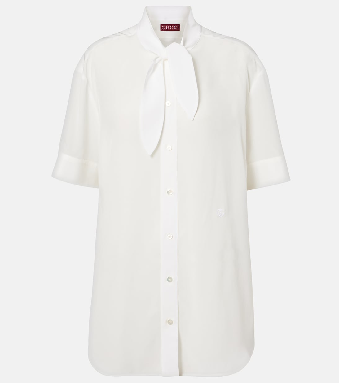 Sheer silk crepe shirt | Gucci