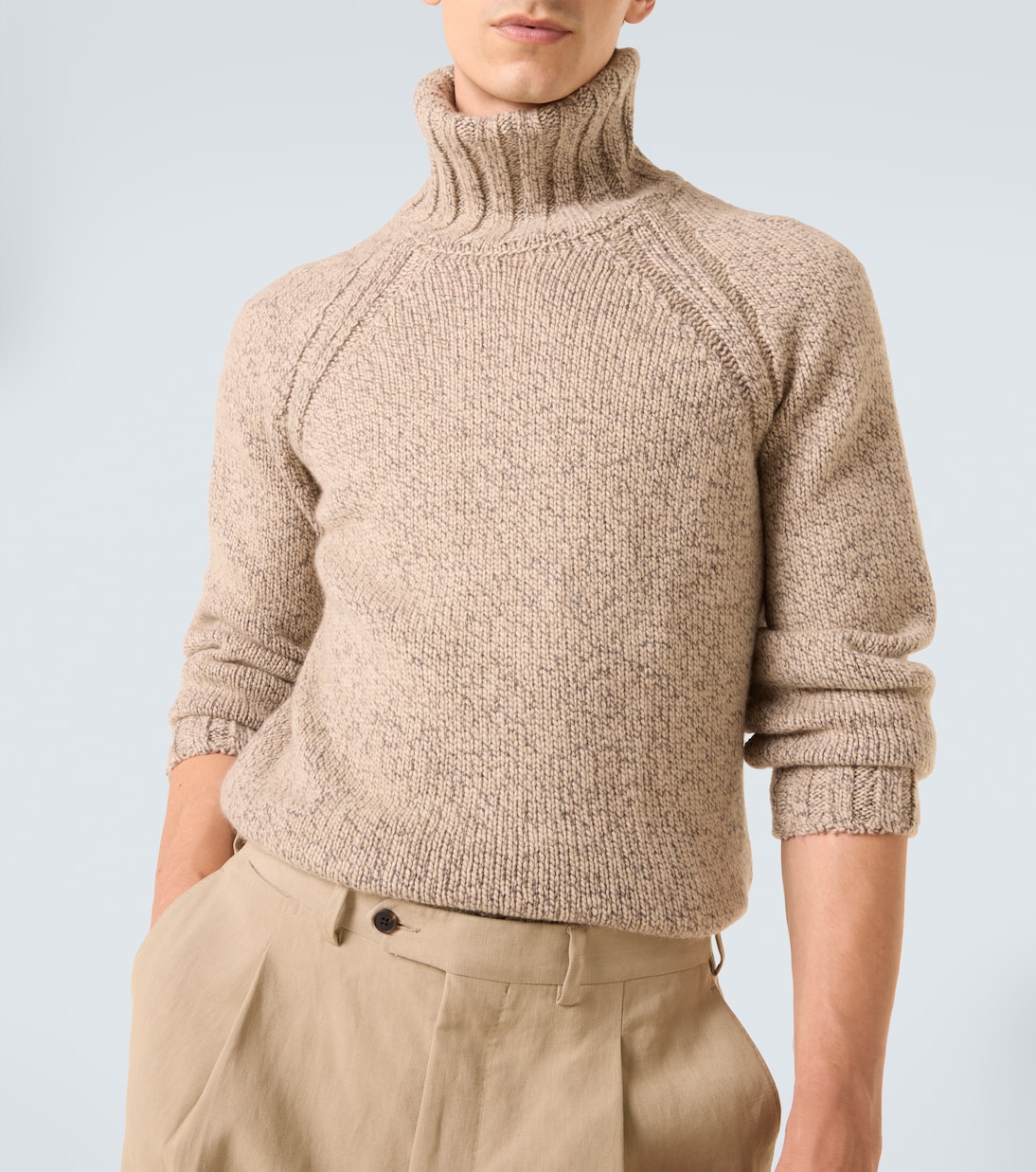 Cashmere and wool turtleneck sweater | Zegna