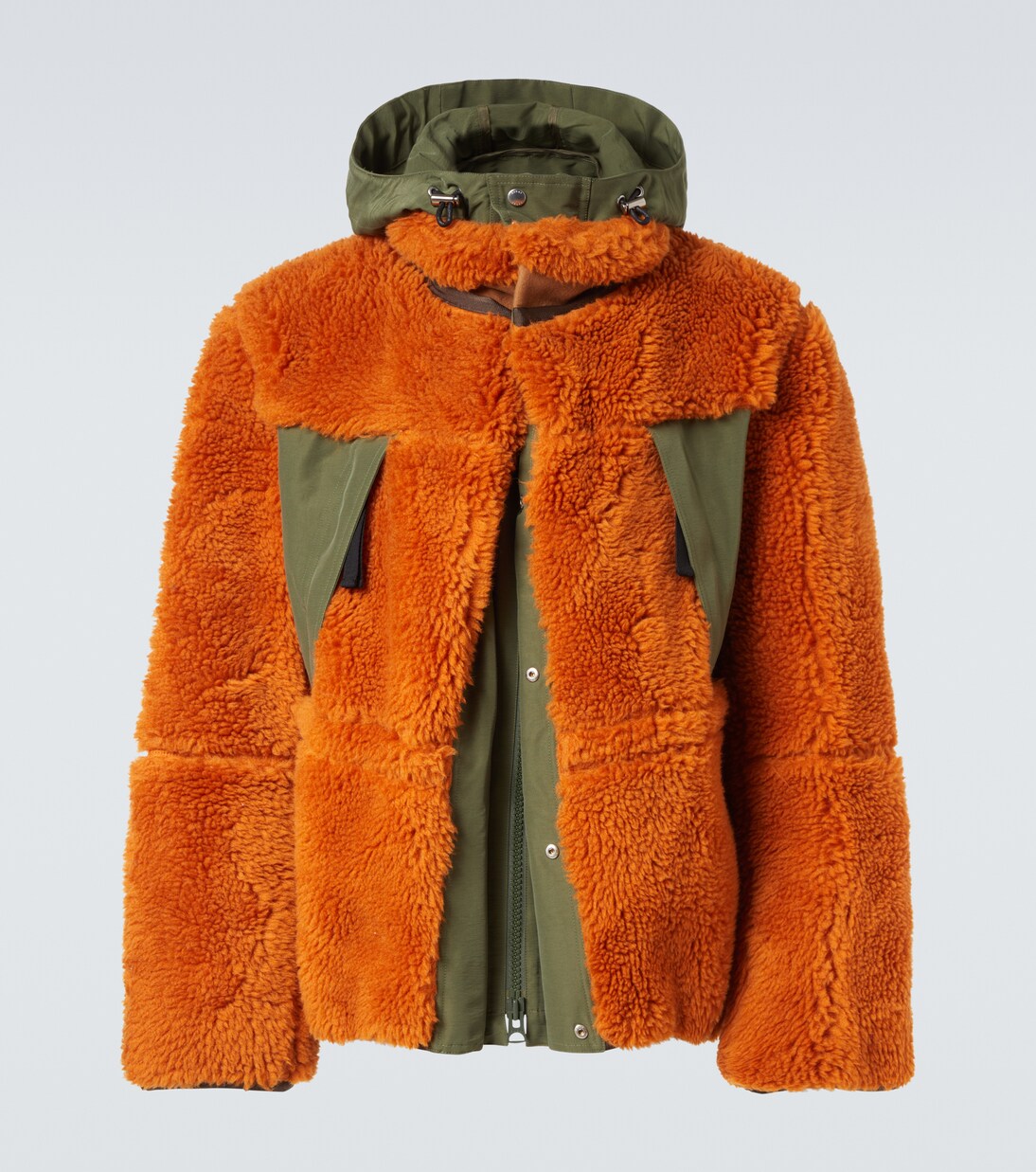 Jacke aus einem Wollgemisch und Canvas | Sacai