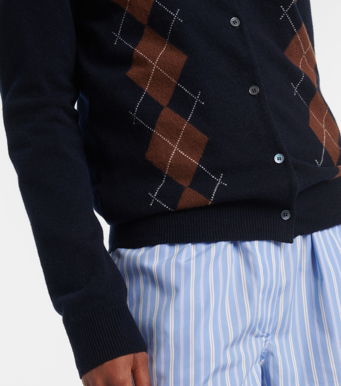 Cárdigan Argyle de cachemir | Miu Miu