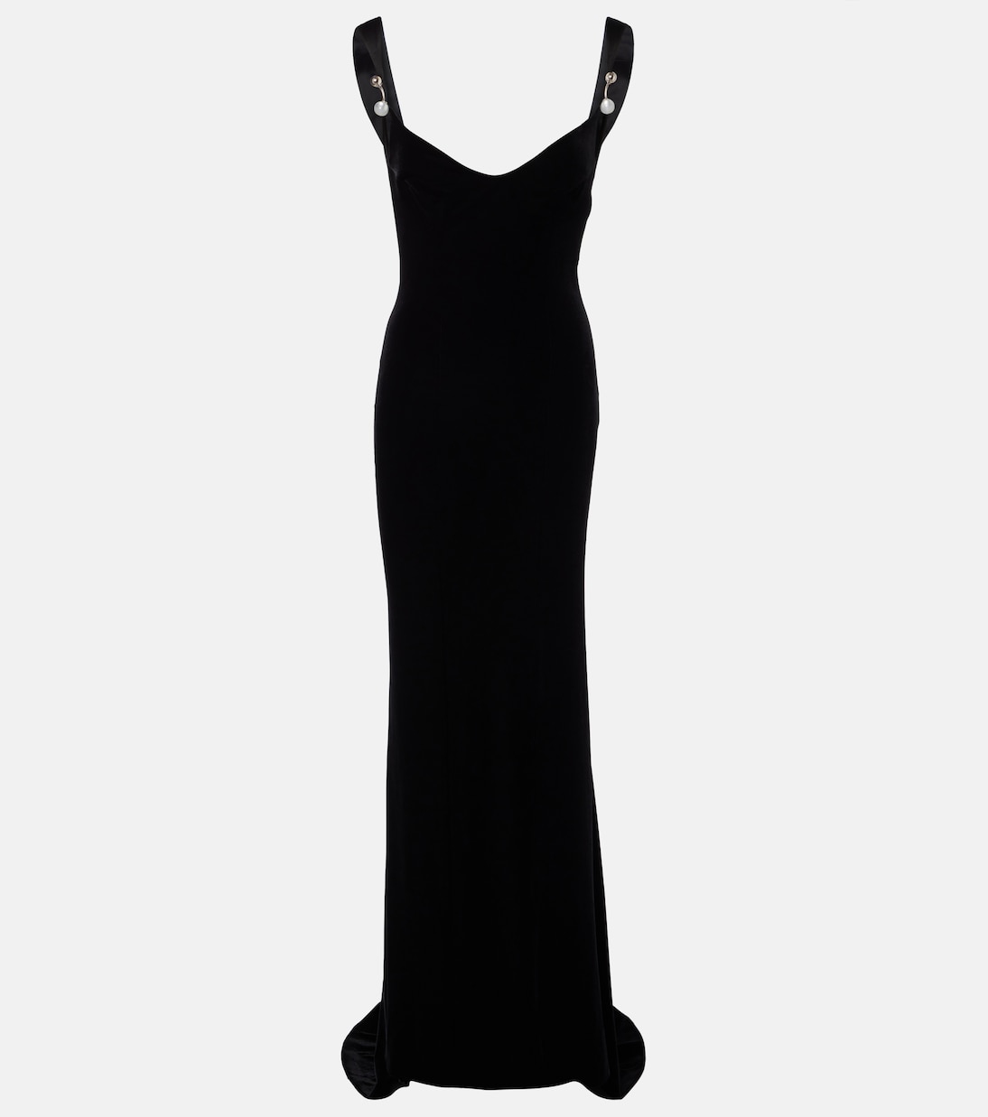 Avedon embellished velvet gown | Galvan