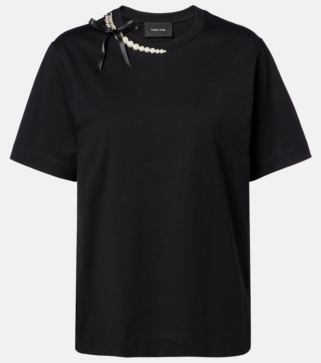 T-shirt in jersey di cotone   | Simone Rocha
