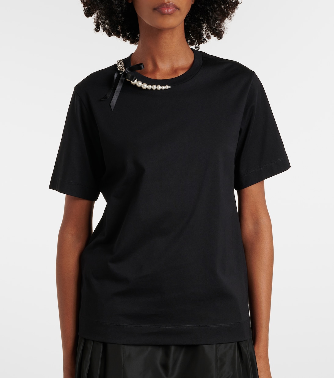 T-shirt in jersey di cotone   | Simone Rocha
