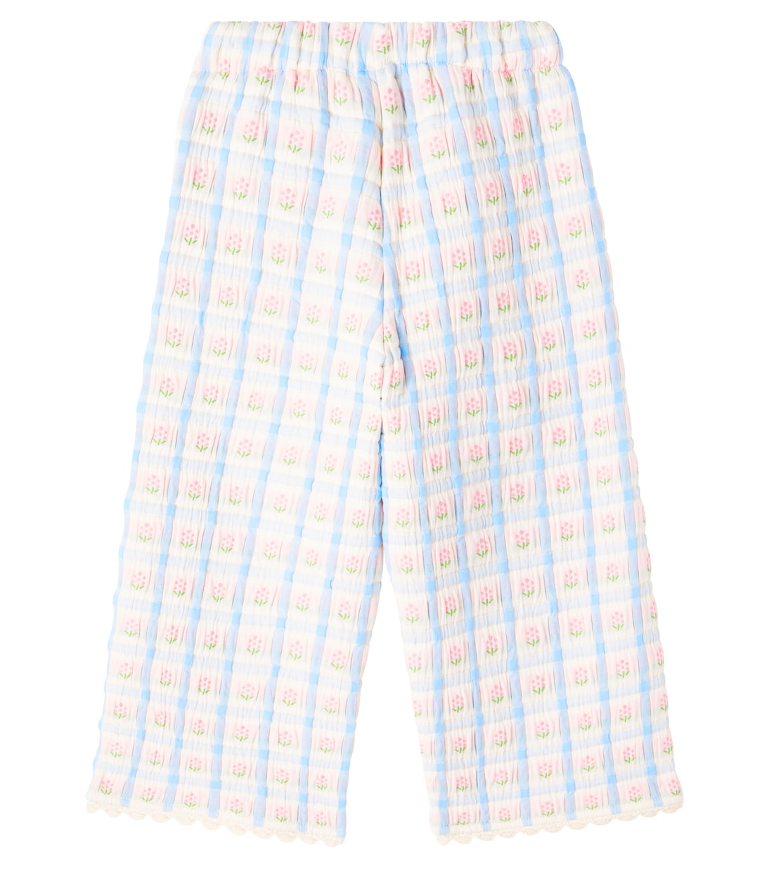 Zora knitted floral cotton-blend pants | Bebe Organic